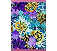 JUICY FRUIT LOTUS Tropical Exotic-Botanical Floral Garden Kaleidoscope Art-JOURNAL NOTEBOOK DIARY RECIPE BLANK BOOK-Flower Artist Women Teen Girl ... SCHOOL SUPPLY֎College University