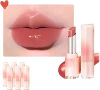 Juicy Lipstick, Long-Lasting Lip Balm and Lip Stain, Color Changing Lip Balm, Hydrating Lip Oil, Jelly Plumping Lip Tint Lip Gloss Mirror Finish, Tint Stain Glossly Makeup Lipstick (#06)