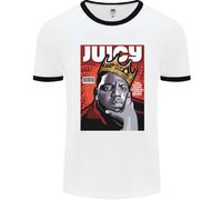 Juicy Rap Music Hip Hop Rapper Uomo Ringer T-Shirt