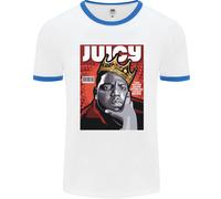 Juicy Rap Music Hip Hop Rapper Uomo Ringer T-Shirt