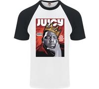 Juicy Rap Music Hip Hop Rapper Uomo S/S Baseball T-Shirt