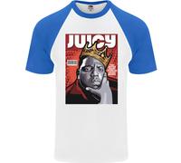 Juicy Rap Music Hip Hop Rapper Uomo S/S Baseball T-Shirt