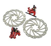 JUIN TECH F1 Hydraulic Flat Mount Road CX Disc Brake Set 160mm with Rotor,Red, JT1908
