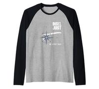 Juist Mare del Nord Isola Coordinate Mappa Vacanze Maglia con Maniche Raglan