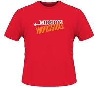 jujiabao Mission Impossible Retro TV Show T Shirt Red XL