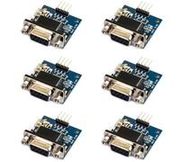 jujinglobal 6pcs RS232 a TTL Modulo Convertitore DB9 Femmina COM Porta Seriale Scheda MAX3232 MAX232ESE USB MINI solo per Alimentazione 5V