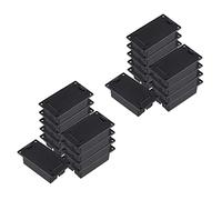 JUJNE 20 x scatola di copertura del vano porta batteria 9 V per chitarra basso nero