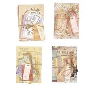 JUJNE Carta per scrapbooking, 400 fogli, accessori per diario vintage