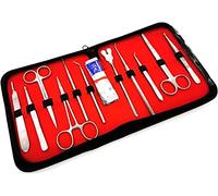 JUJNE Kit di Strumenti di Dissezione, Set di Dissezione da 22 Pezzi per Anatomia di Laboratorio di Biologia, per Laboratorio Veterinario, Anatomia, Botanica, Studenti di Medicina di Biologia