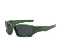 JUJNTNT Occhiali da sole da uomo Steam Punk Future Technology per sport all'aria aperta, ciclismo e guida (fumo verde)