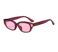 JUJNTNT Occhiali da sole quadrati retrò, montatura spessa e alla moda per uomo e donna, occhiali classici con montatura ampia e dettagli in metallo, protezione UV, C6, taglia unica