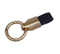 JUJUFREE Accessorio robusto Kirsite di progettazione compatta di portachiavi dell'automobile del cuoio genuino di finitura opaca per le chiavi automatiche