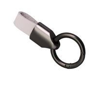 JUJUFREE Accessorio robusto Kirsite di progettazione compatta di portachiavi dell'automobile del cuoio genuino di finitura opaca per le chiavi automatiche