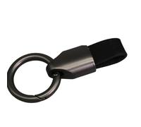 JUJUFREE Accessorio robusto Kirsite di progettazione compatta di portachiavi dell'automobile del cuoio genuino di finitura opaca per le chiavi automatiche