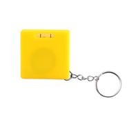 JUJUFREE Piccolo metro a nastro in acciaio con livelle a bolla integrate, lunghezza 1 metro, facile da trasportare, portachiavi, design auto retract me