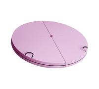 JUJUFREE Premium affollato Spongiforme Trasportabile 4 Pieghe Rotondo Stretch Mat per Pratica Danza con Non Slip Base Face Extra Th