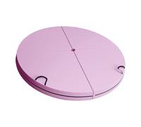 JUJUFREE Premium affollato Spongiforme Trasportabile 4 Pieghe Rotondo Stretch Mat per Pratica Danza con Non Slip Base Face Extra Th