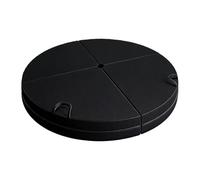 JUJUFREE Premium affollato Spongiforme Trasportabile 4 Pieghe Rotondo Stretch Mat per Pratica Danza con Non Slip Base Face Extra Th