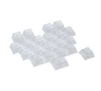 JUJUFREE Profilo originale Nebbiato Cuore Trasparenti Keycaps 21Key Set Per Dogana Tastiere Meccaniche Materiali PC Si Illumina Attraverso