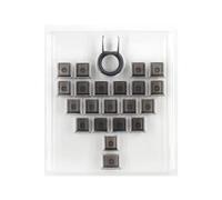 JUJUFREE Profilo originale Nebbiato Cuore Trasparenti Keycaps 21Key Set Per Dogana Tastiere Meccaniche Materiali PC Si Illumina Attraverso