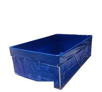 JUJUJ Borsa for laghetto for Pesci in PVC Resistente e Impermeabile con valvola di Scarico - Fornitura d'Acqua di Emergenza Pieghevole(3x1x1.2m)