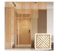 JUJUJ Eleganti Pannelli divisori sospesi in Legno e plastica - Opzioni di Dimensioni Personalizzabili for Un Arredamento Elegante for la casa e L'Ufficio(Natural B,20Pcs)