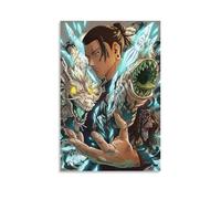 Jujutsu Kaisen anime Zen in Maki Character, poster decorativo da parete, per soggiorno, camera da letto, decorazione da parete, decorazione moderna per camera familiare, 60 x 90 cm