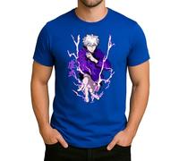 Jujutsu Kaisen - Elegante Giappone anime - Shonen dinamico per gli appassionati di azione intensa, Style XXV Maglietta da uomo, Blu, S