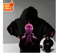 Jujutsu Kaisen Sukuna Harajuku Felpa con cappuccio invernale da uomo Streetwear Felpa con cappuccio oversize vintage da donna Top unisex a maniche lunghe