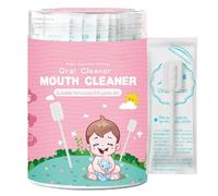 Jukeoiu Baby Cleaner, morbido bastone di pulizia - Pulitore portatile per lingua in garza e gengive, spazzolino flessibile per la pulizia della lingua, della bocca e dei denti del bambino