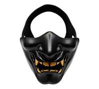 Jukeoiu Copertura per il viso di Halloween, copricapo per metà spettrale, copricapo punk malvagio, per uomini e donne, feste, festival musicali, feste in maschera, teatro di Natale, fuga, casa