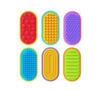 Jukeoiu Cursore Antistress - Giocattoli Sensoriali Silenziosi Con Texture,6 Pezzi Giocattoli Magnetici Antistress per Bambini,Per Bambini, Adulti, Studenti, Ufficio, Casa, Scuola e Viaggio