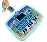 Jukeoiu Giocattolo per tablet per bambini in età prescolare | Giocattoli educativi per bambini Laptop,Giocattolo per Bambini che imparano , numeri e parole