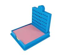 Jukeoiu Porta foglietti adesivi, dispenser per appunti, organizer per appunti riutilizzabili, con stencil