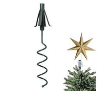 Jukeoiu Supporto per puntale per albero di Natale, robusto supporto a , adattatore per puntale 'albero di Natale, per interni ed esterni, vacanze, feste, familiari e amici