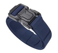 JUKMO Cintura tattica da uomo, militare, da 3,8 cm, in nylon, con fibbia resistente a sgancio rapido, Blu, M/36/42W x 49L