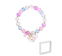 JUKOTA 1 Pcs Bracciale con unicorno, regalo per ragazzi e ragazze, compleanno, Natale, Pasqua,San Valentino, primo giorno di scuola, asilo, scuola materna, regalo di laurea