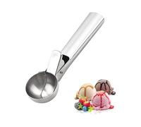 JUKOTA 1 pezzo Cucchiaio per gelato, Sacabolas Gelato, Cucchiaio per gelato con grilletto, Accessori da cucina, Adatto per lavastoviglie, Diametro della sfera 4.5 cm, Acciaio inossidabile