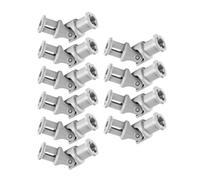 JUKOTA 10pcs Giunto snodabile Piccolo 3 Giunti, Grigio Chiaro, per Tutti I Principali Marchi Di Blocchi Da Costruzione