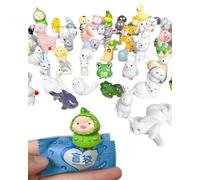JUKOTA 12pcs Mini Scatola cieca, Simpatiche Mini Statuette di Animali, Giocattoli Casuali con Borsa cieca per Animali, per riempitive per Uova di Pasqua, premi in Classe, bomboniere
