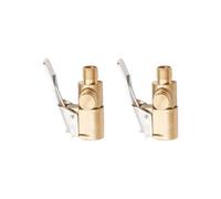 JUKOTA 2 pcs Connettore Valvola Pneumatica,Con valvola di sfiato dell'aria,Air Chuck Pneumatico per Auto Adattatore a sgancio rapido in Ottone Clip-on,Per Gonfiatori Pompa d'Aria Compressore Macchina