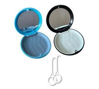 JUKOTA 2 Pezzi Porta Bite Dentale, Porta Apparecchio Denti,Custodia Apparecchio, Guarnizione Antimuffa e Anti Polvere, Scatola per Protesi Dentale, Porta Bite, Adatta per Dentiere e Ortodonzia