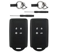 JUKOTA 2 portachiavi compatibili auto, portachiavi in silicone - morbido, elastico, resistente ai graffi, impermeabile - custodia protettiva, adatto per Clio, Espace 5, Master Bus, Talisman (nero)