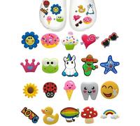 JUKOTA 20 spille decorative, decorazioni per scarpe, accessori per scarpe e decorazioni, per donna, uomo e bambino - settore sanitario, alberghiero - parrucchieri, taglia unica