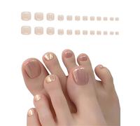 JUKOTA 24 pezzi unghie finte francesi,12 misure unghie artificiali rosa,Viene fornito con colla e strumenti per manicure,Unghie finte in gel acrilico a copertura totale