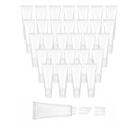 JUKOTA 30 pezzi Tubetti vuoti per lucidalabbra Tubetti vuoti ricaricabili Contenitori cosmetici de trasparenti per shampoo,gel doccia, lucidalabbra,balsamo per labbra,lozione per il corpo 15ML