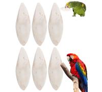 JUKOTA 6 PCS Osso di Seppia,Giochi per uccelli,Osso di Seppia per Pappagalli,osso di seppia per tartarughe,Osso di Seppia per Tartarughe,Osso di Seppia per Uccelli,Osso di Seppia Naturale,8-11cm