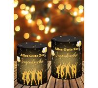 JUKOTA 8 Pezzi Lanterne da Tavolo per la Festa Della Gioventù,Decorazioni per Adolescenti per Feste di Compleanno,Decorazioni per Cerimonia di Passaggio all'età Adulta,Adatto per Lumini o Candele