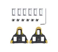 JUKOTA Compatibile con Look Keo Bici Pedali Set di piastre per scarpe da corsa Pedali Grigio MTB Pedali Road Cleats accessori per bicicletta,Suola in TPU,Tacchetti antiscivolo