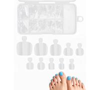 JUKOTA unghie per dita dei piedi, copertura completa, opache, in gel morbido, pre-limate, per estensioni delle unghie dei piedi, per nail art, fai da te, salone di bellezza, 200pezzi, 10 misure